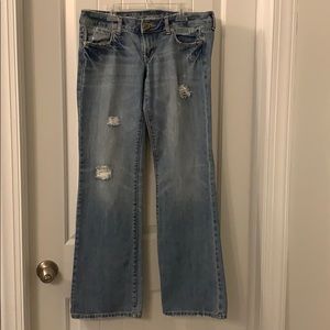 EUC American Eagle low rise jeans- size 4 Reg